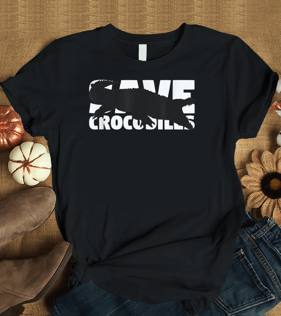 Save Crocodiles Extinction Endangered Animal Activist T-Shirt