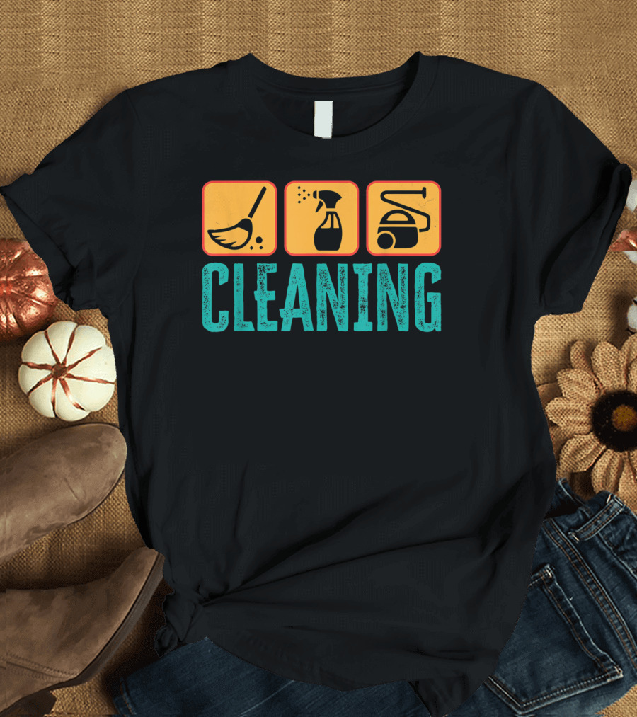 Cleaning Equipment Funny Declutter Icons T-Shirt