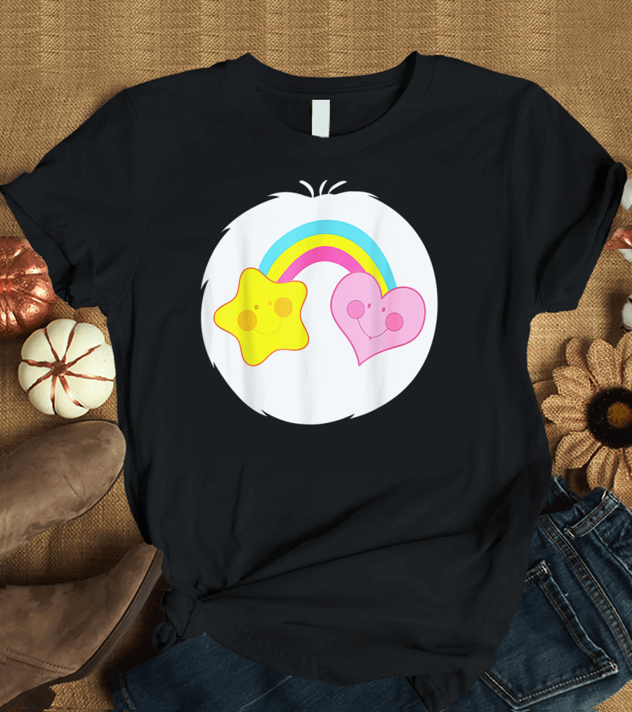Funny Halloween Bear Costume with Star Heart Rainbow T-Shirt