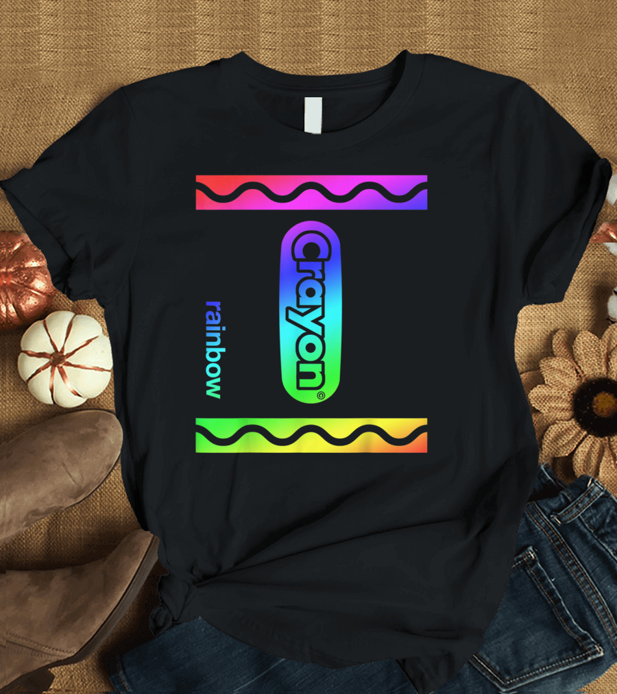 Rainbow Crayon Box Crayon Full Set T-Shirt