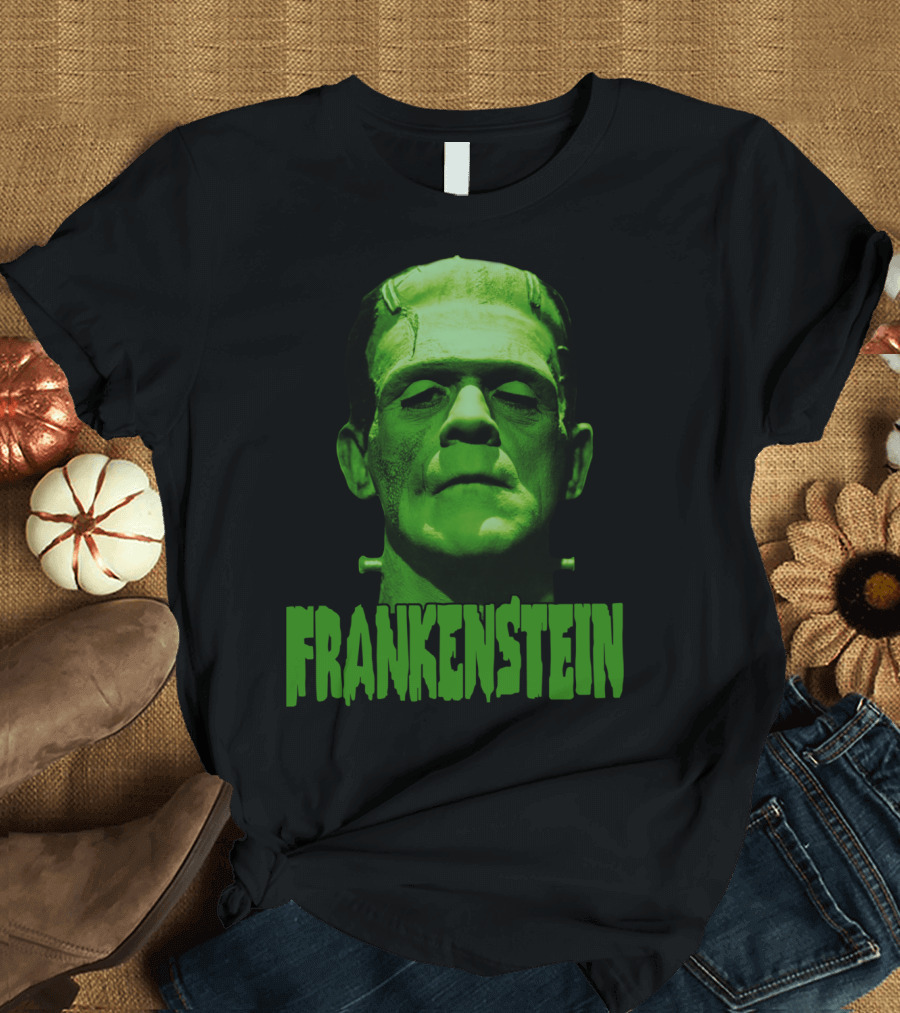 Frankenstein Universal Monsters Green T-Shirt