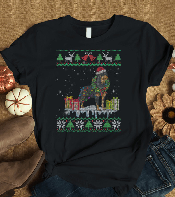 T-Shirt: Cute Rottweiler Christmas Xmas Dog Lovers Festive Holiday T-Shirt Cute Rottweiler Christmas Xmas Dog Lovers Festive Holiday T-Shirt