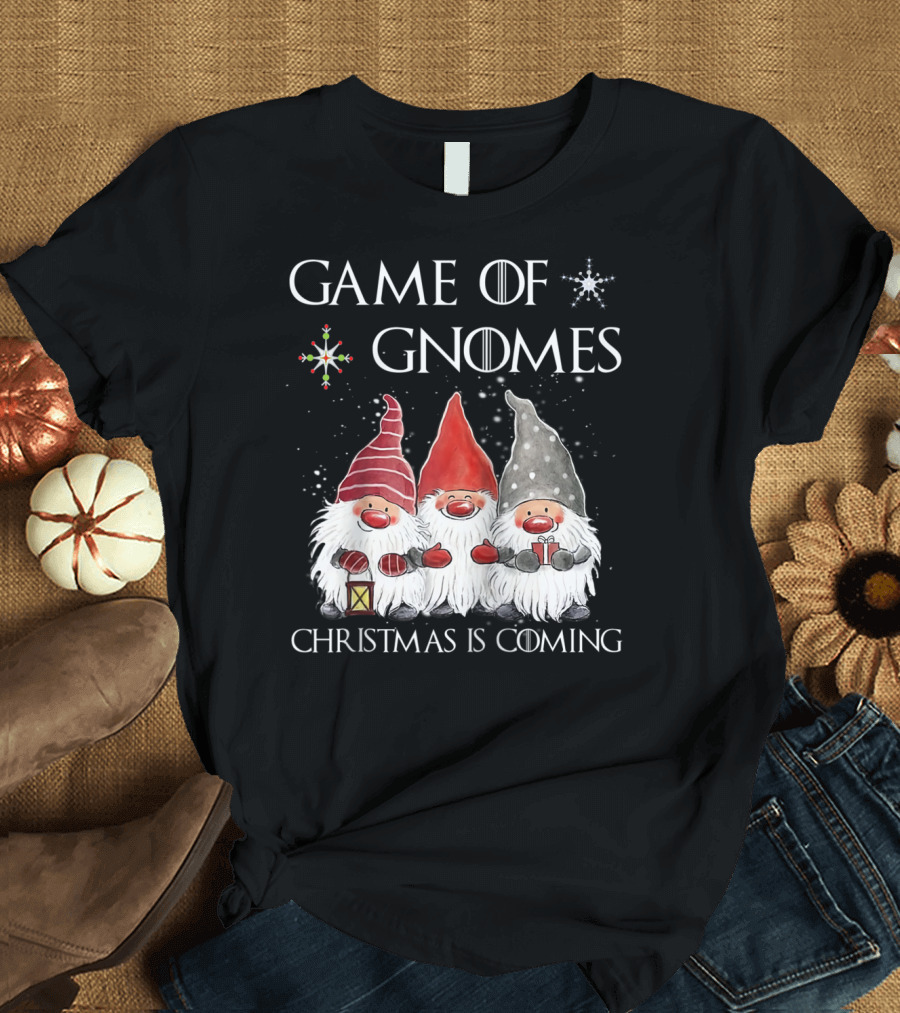 Game Of Gnomes Christmas Is Coming Holiday Trio T-Shirt