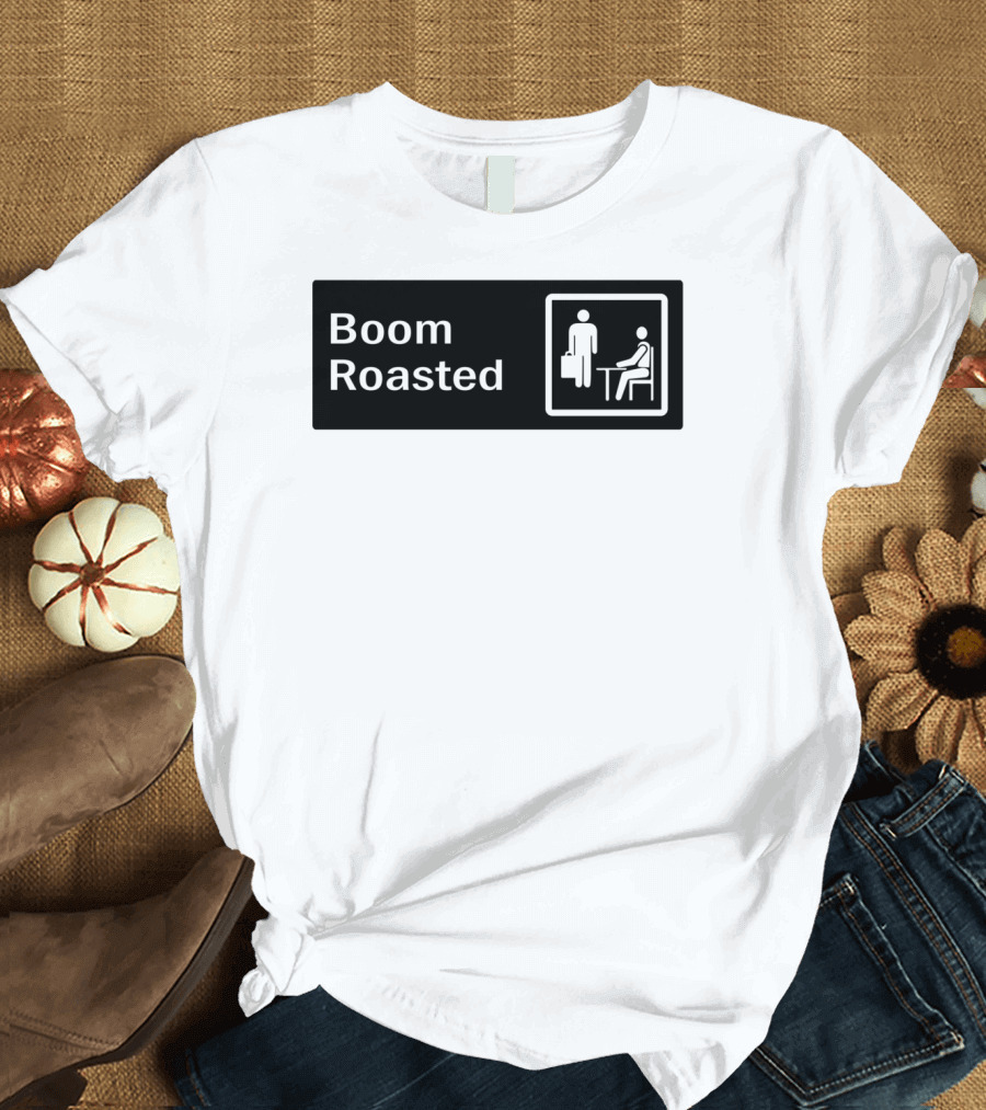 Boom Roasted Office Icon Comedy Reference T-Shirt