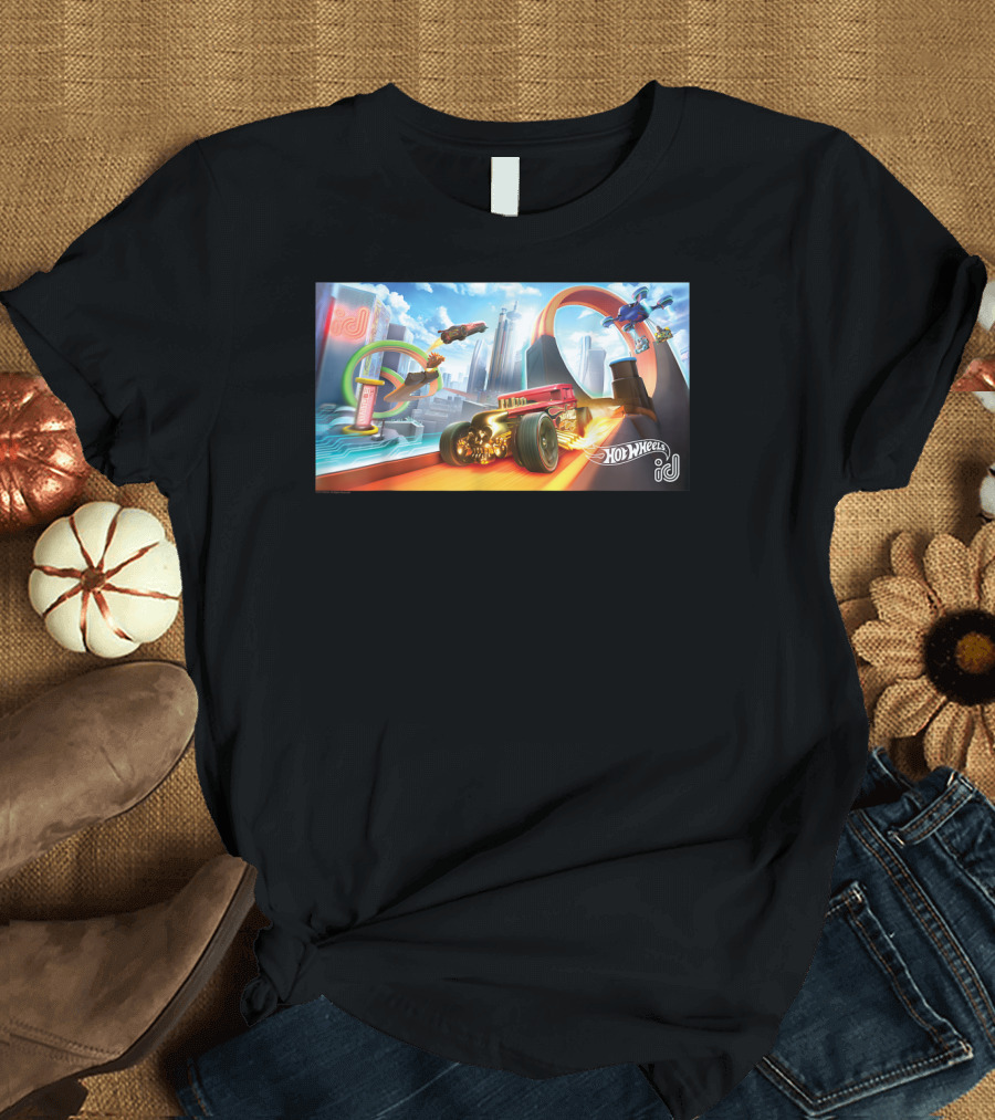 Hot Wheels Id Big Loop Racing Adventure with City Skyline and Iconic Tracks T-Shirt