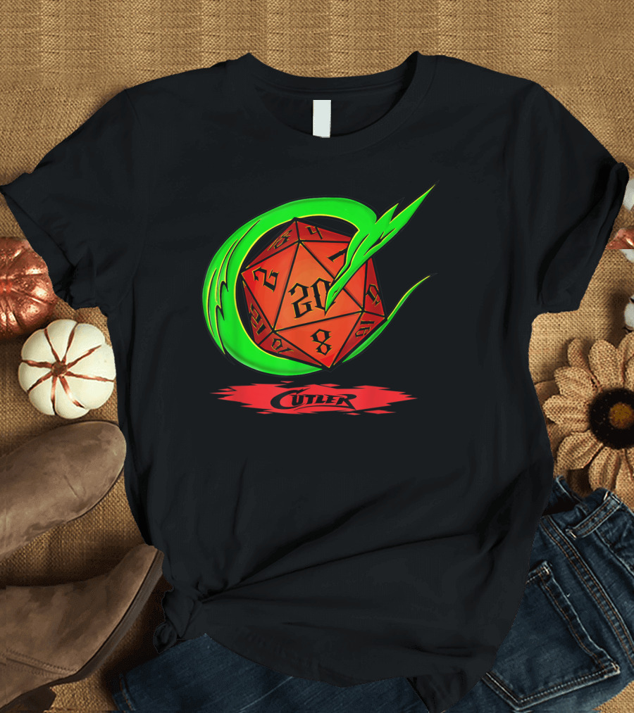 Cutler Dragon D20 Dice Pro Wrestler T-Shirt