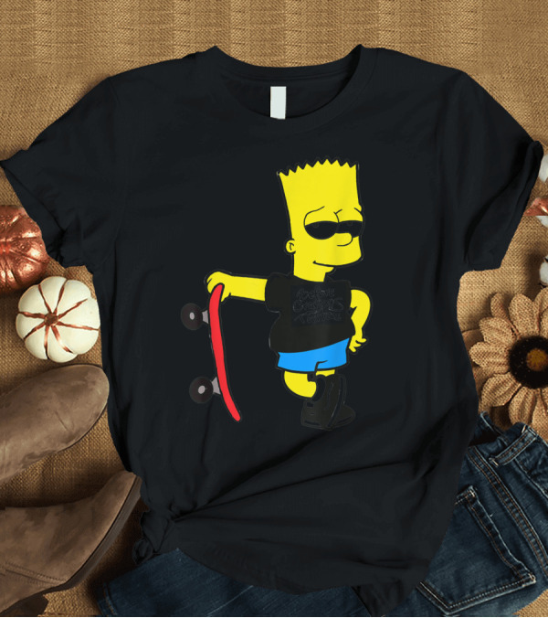 T-Shirt: Bsbct Before Crayons Tattoos Bart Skateboard T-Shirt Bsbct Before Crayons Tattoos Bart Skateboard T-Shirt