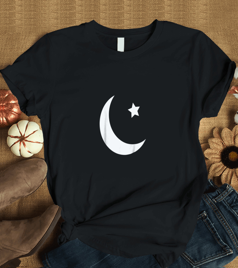 Pakistan Independence Day Crescent Moon Star Symbol Patriotism T-Shirt