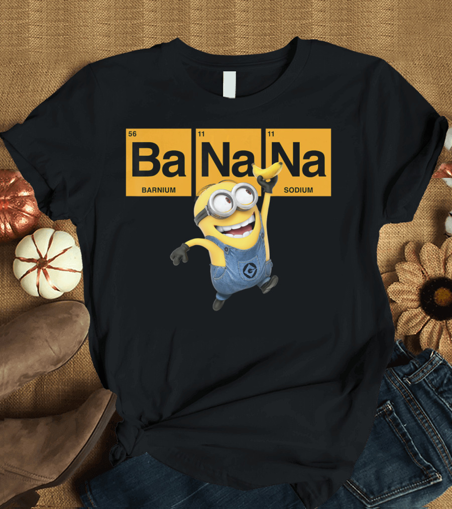 Despicable Me Minions Ba Na Na Elemental Square Happy T-Shirt
