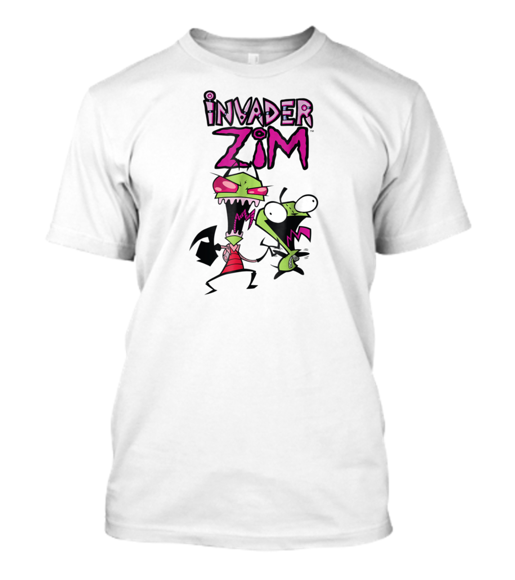 Nickelodeon Invader Zim Animated Characters Zim And GIR T-Shirt