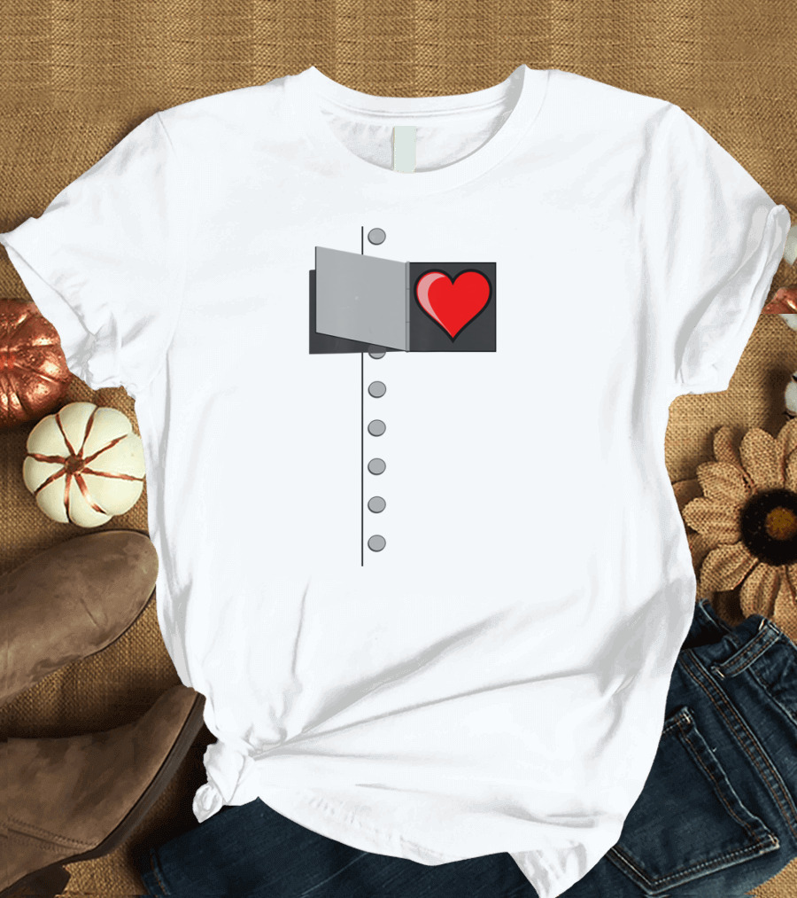 Halloween Wizard of OZ Tin Man Heart T-Shirt