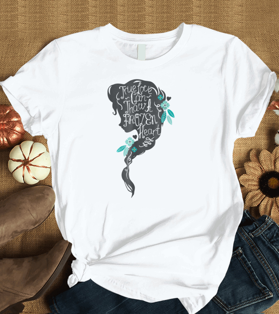 Disney Frozen Elsa True Love Can Thaw a Frozen Heart Profile T-Shirt