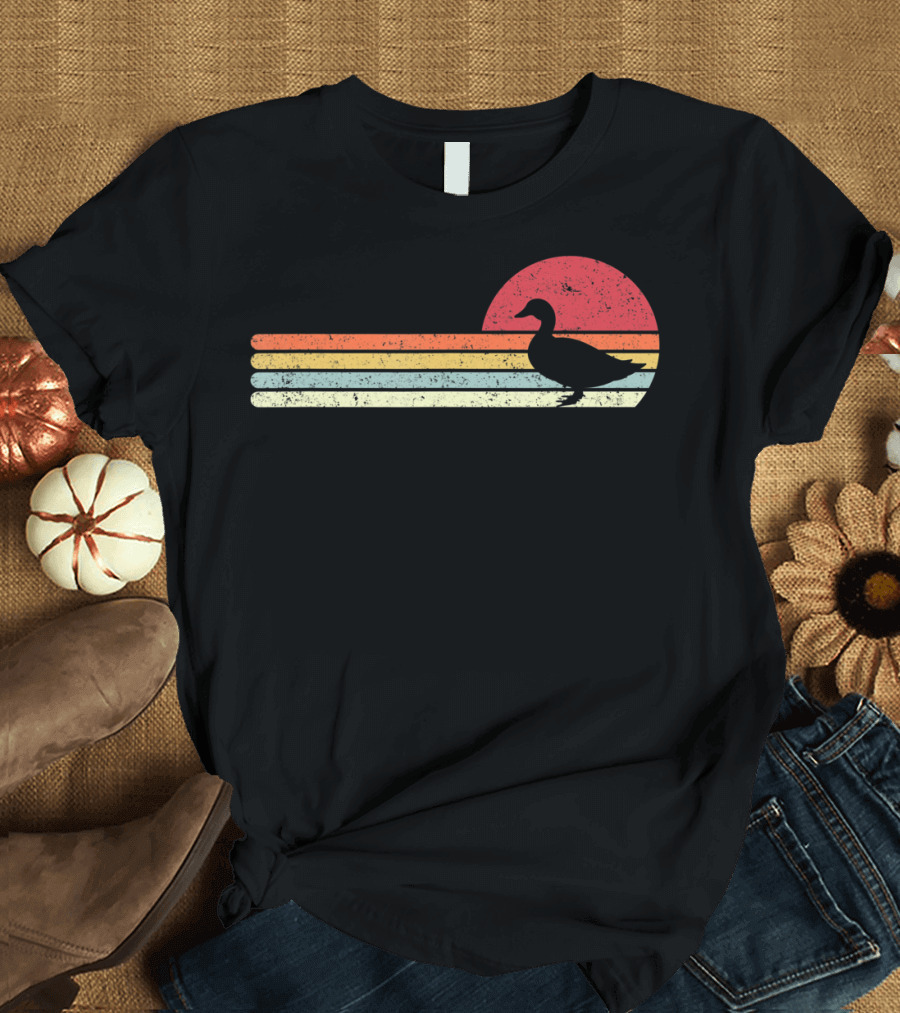 Duck Style Vintage Sunset T-Shirt