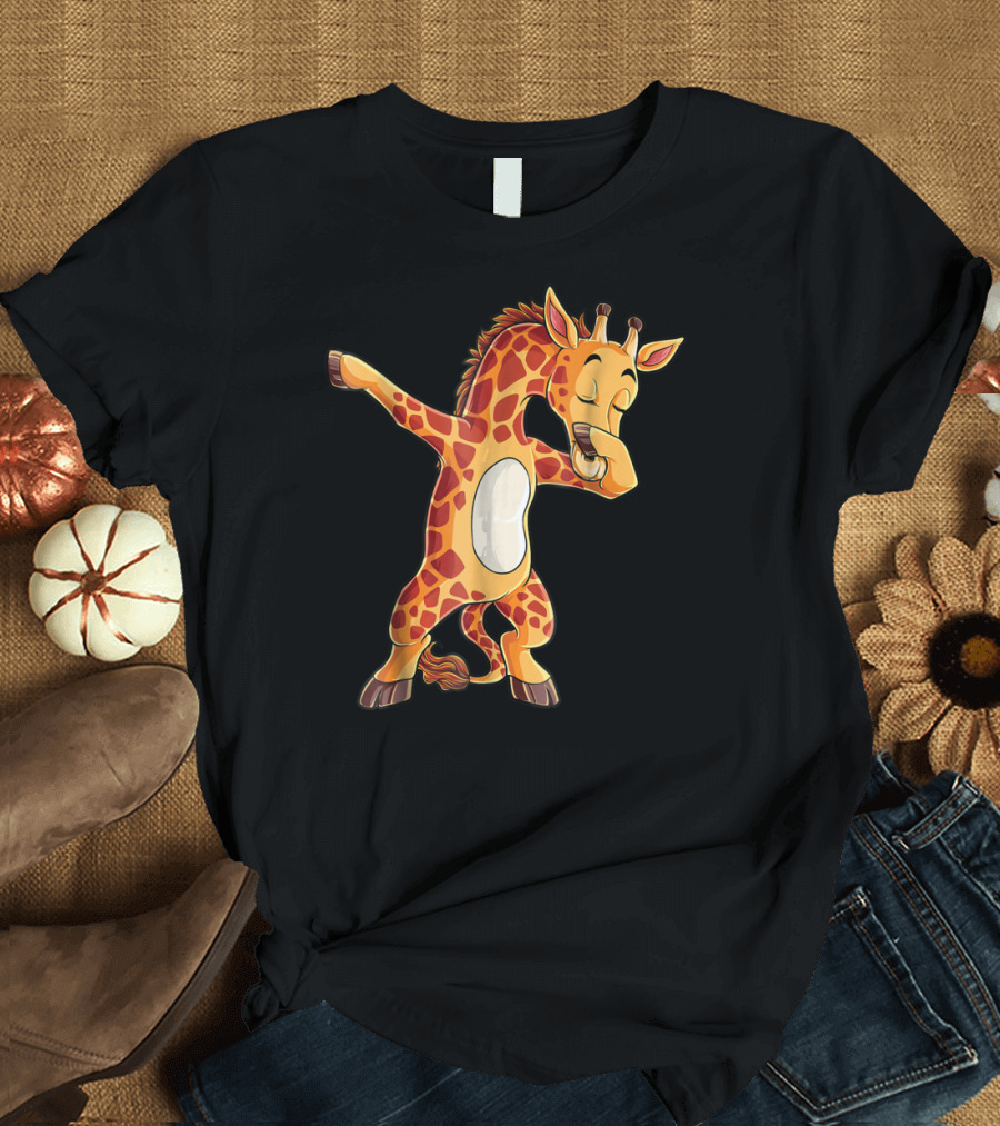 Dabbing Giraffe Cute Funny Dance Giraffes Dab T-Shirt