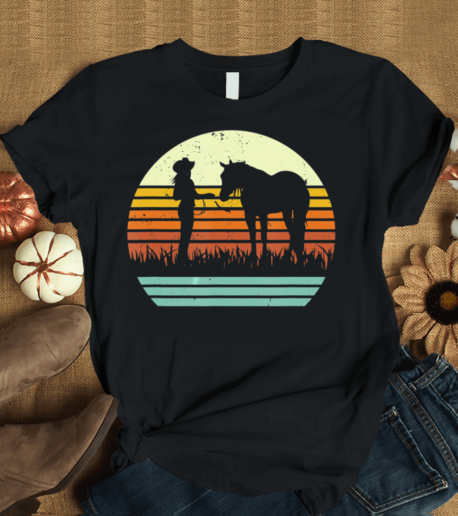 Vintage Retro Halter Horse Show T-Shirt