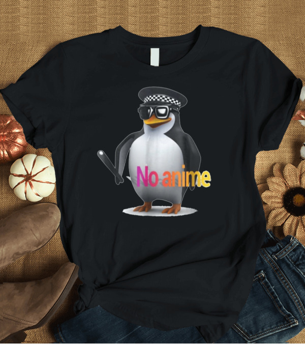 T-Shirt: Penguin with Hat and Sunglasses No Anime T-Shirt Penguin with Hat and Sunglasses No Anime T-Shirt