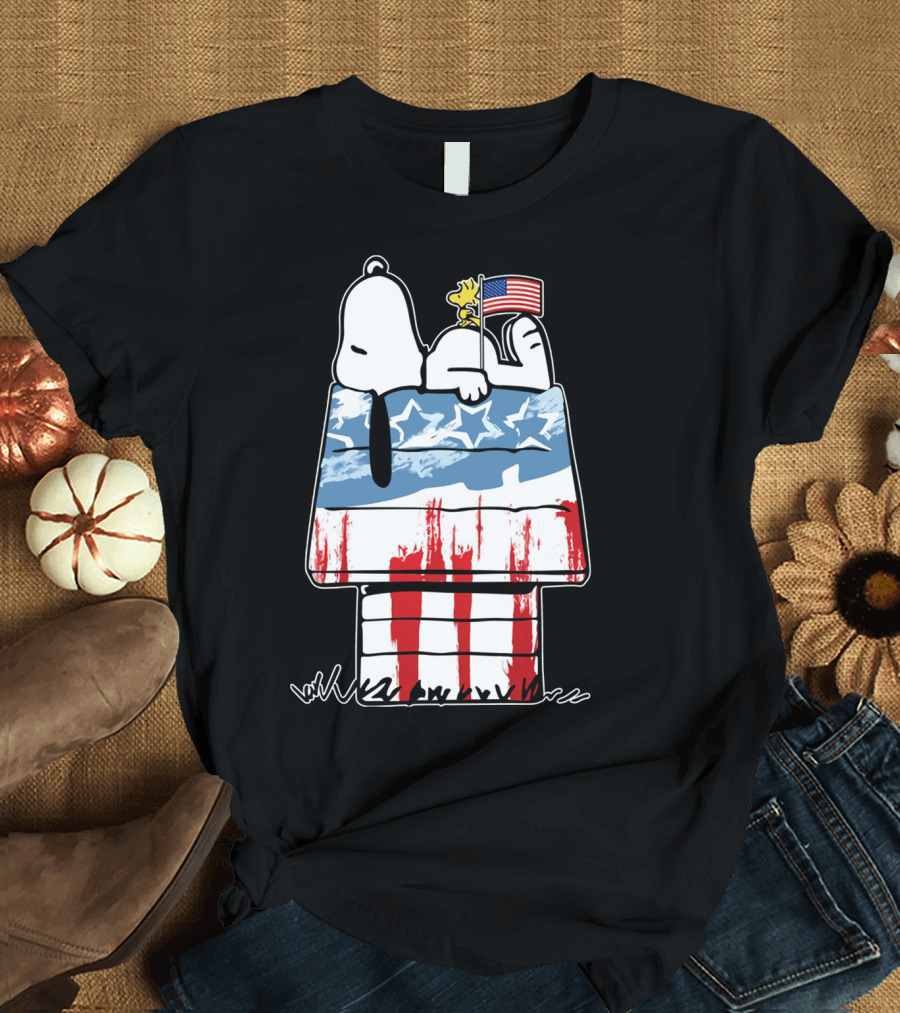 America Snoopy Patriotic The Peanuts Movie Homeland T-Shirt