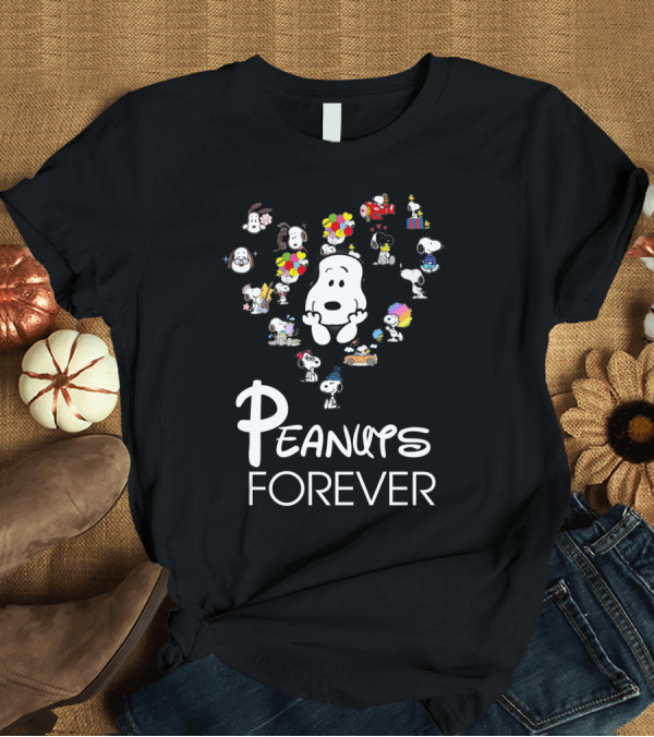 T-Shirt: Peanuts Forever Snoopy The Peanuts Movie Characters Cartoon Icons T-Shirt Peanuts Forever Snoopy The Peanuts Movie Characters Cartoon Icons T-Shirt