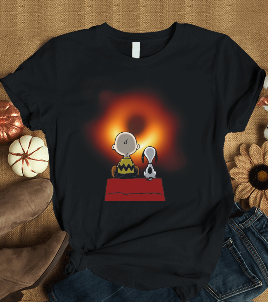 Snoopy Black Hole Peanuts Movie Scene T-Shirt