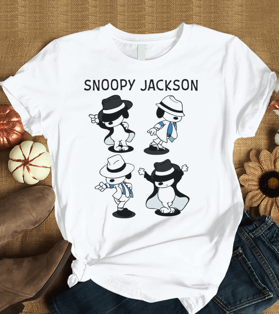 Snoopy Jackson Dancing Moves Peanuts Movie T-Shirt