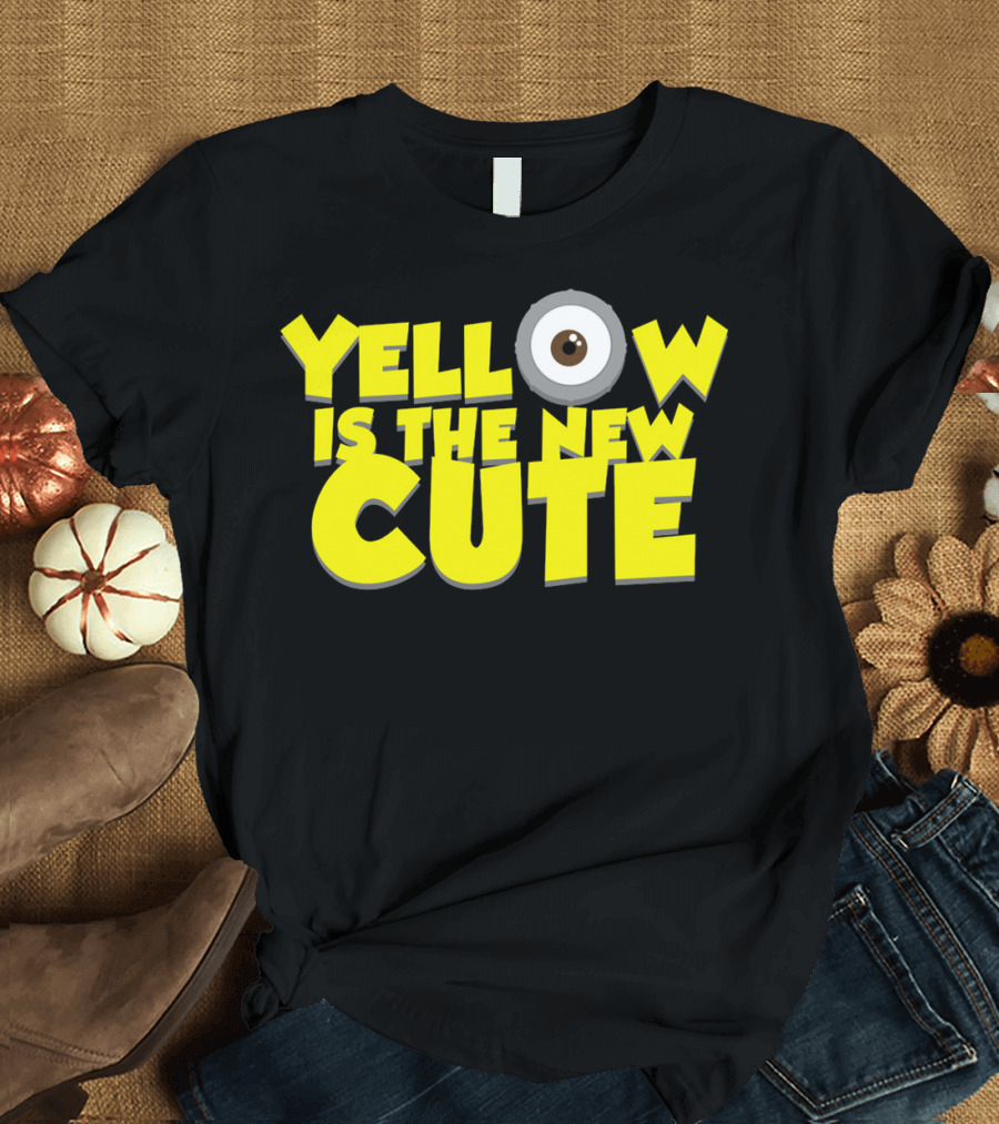 Yellow Is The New Cute Despicable Me Minions Eye T-Shirt