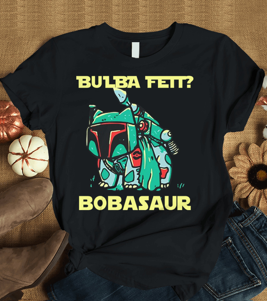 Bulba Fett Bobasaur Star Wars Crossover T-Shirt