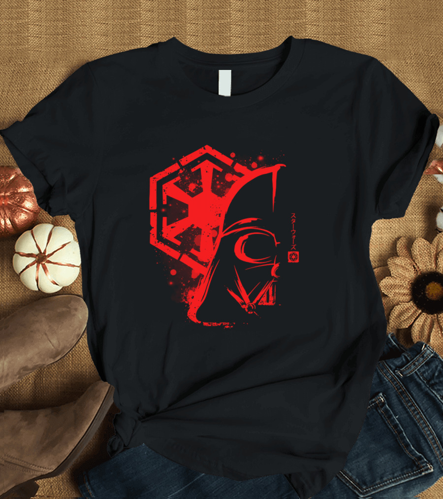 Dark Force Darth Vader Imperial Emblem Star Wars T-Shirt