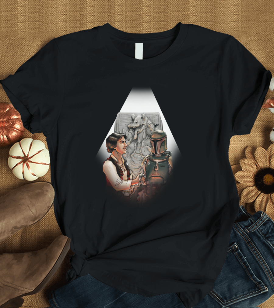 Dark Compromise Boba Fett Han Solo Star Wars Jabba the Hutt Carbonite T-Shirt