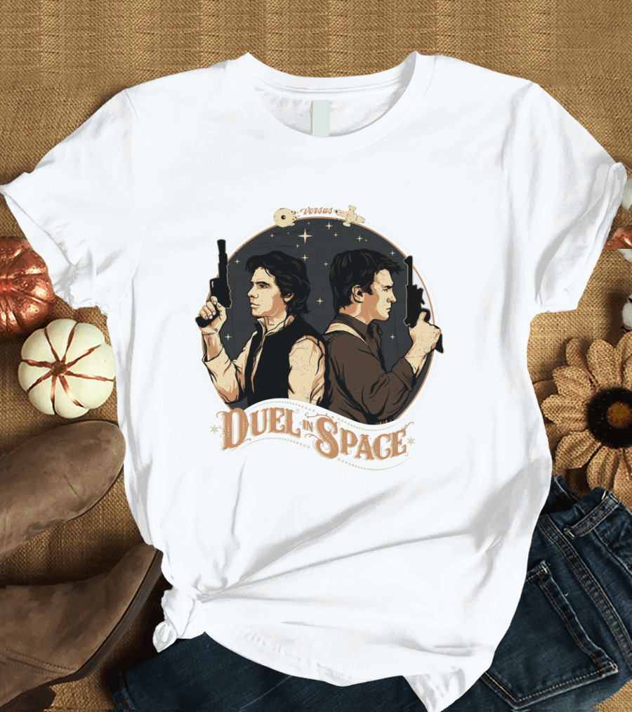 Duel In Space Versus Han Solo Star Wars T-Shirt