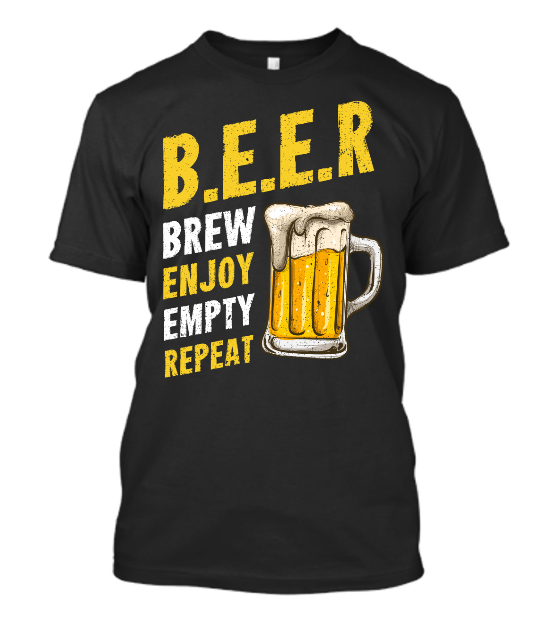 B.E.E.R Brew Enjoy Empty Repeat Funny Beer Lovers T-Shirt