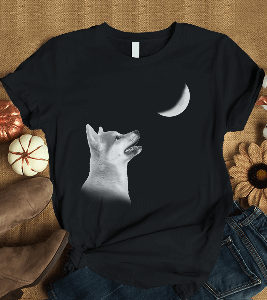 Akita Moonlight Lunar Gaze T-Shirt