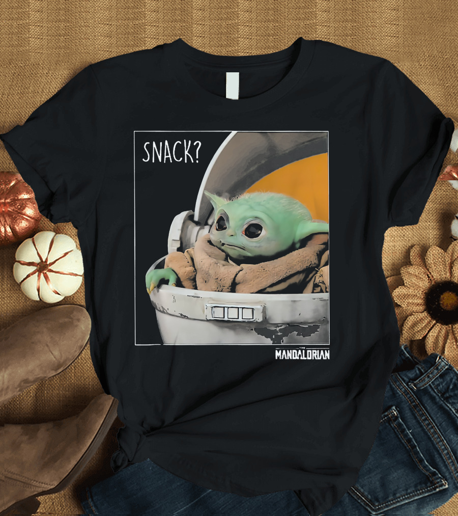 Snack Baby Yoda The Mandalorian T-Shirt