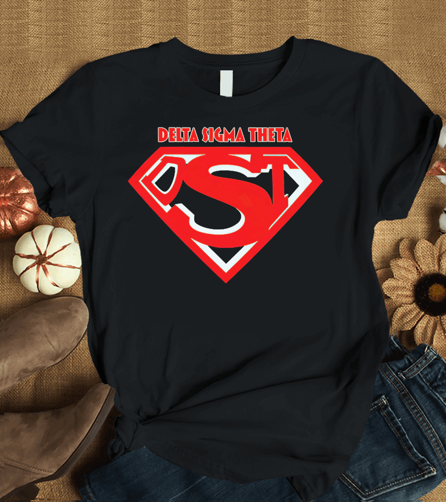 Delta Sigma Theta Superman Shield T-Shirt