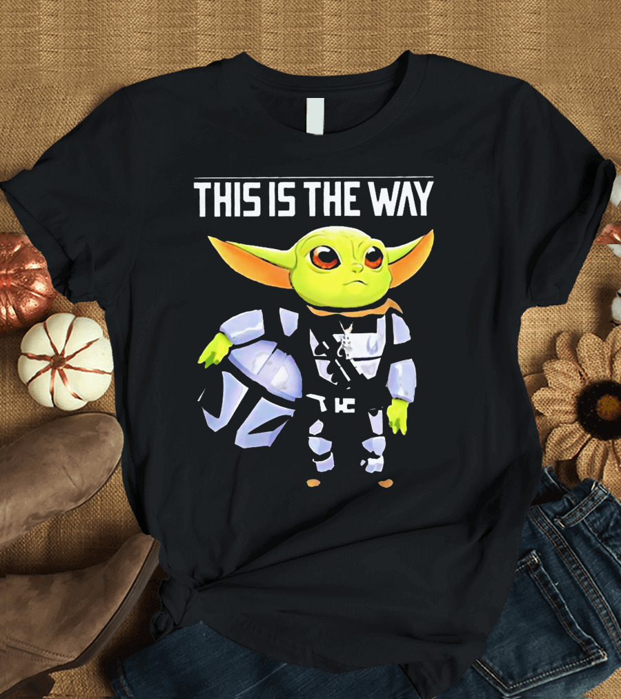 The Child Grogu This Is The Way Mandalorian Helmet Character T-Shirt