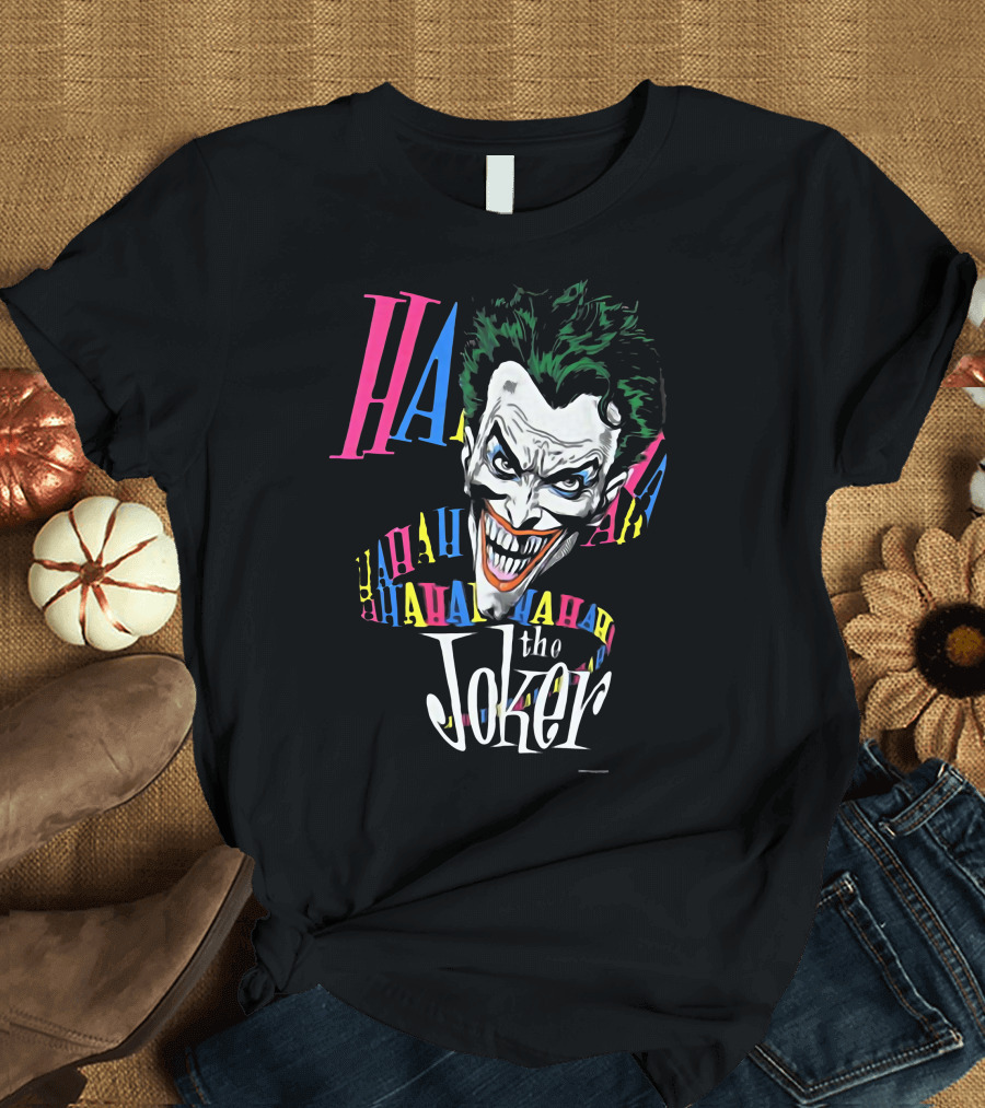 The Joker HAHA 1987 Brian Bolland Vintage DC Comic T-Shirt