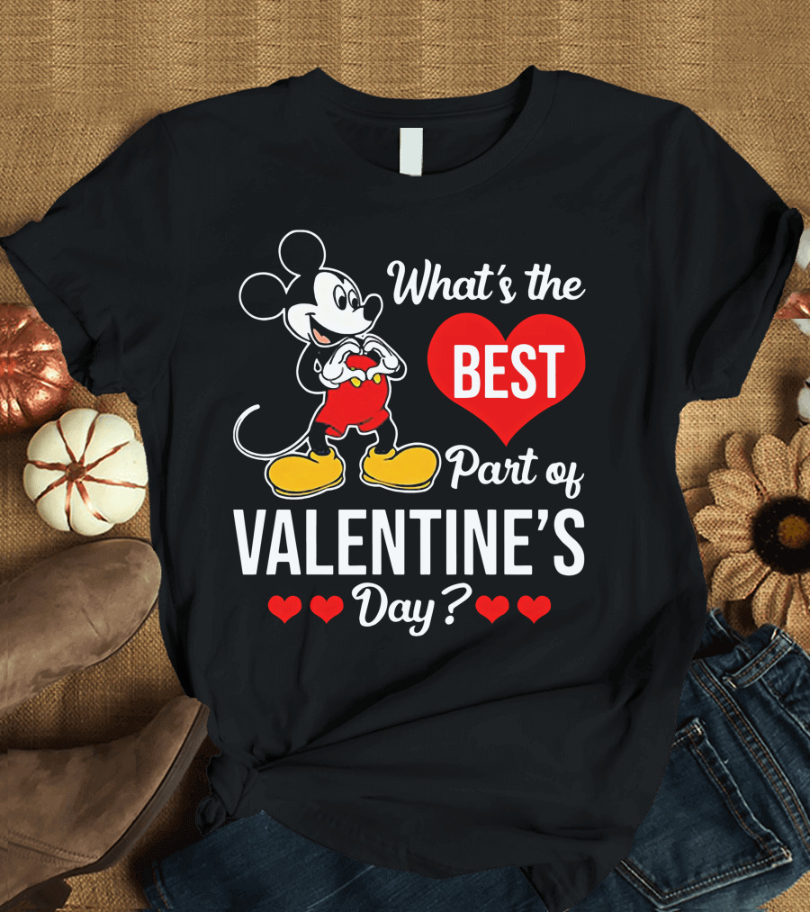 What's the Best Part of Valentine's Day Mickey Mouse T-Shirt
