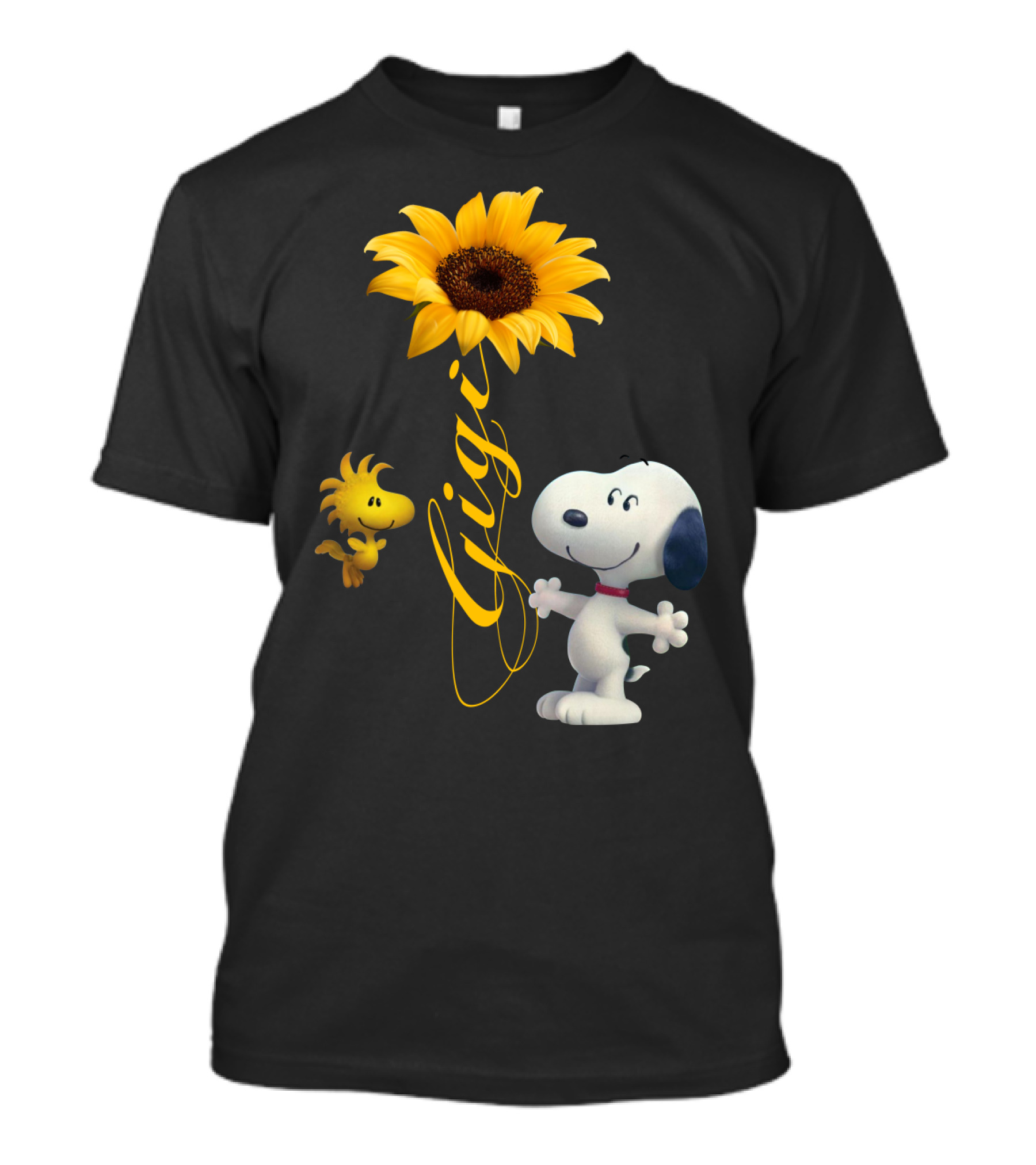 Gigi Snoopy Woodstock Sunflower Peanuts T-Shirt