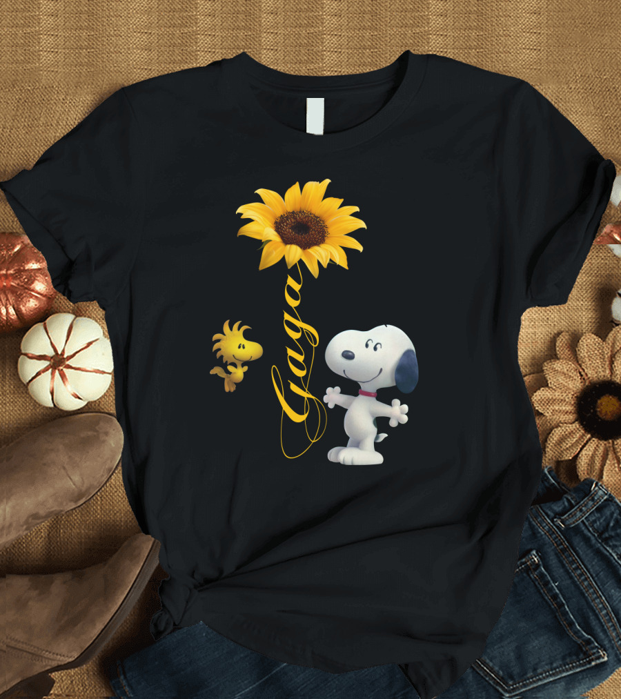 Gaga Snoopy Woodstock Sunflower T-Shirt