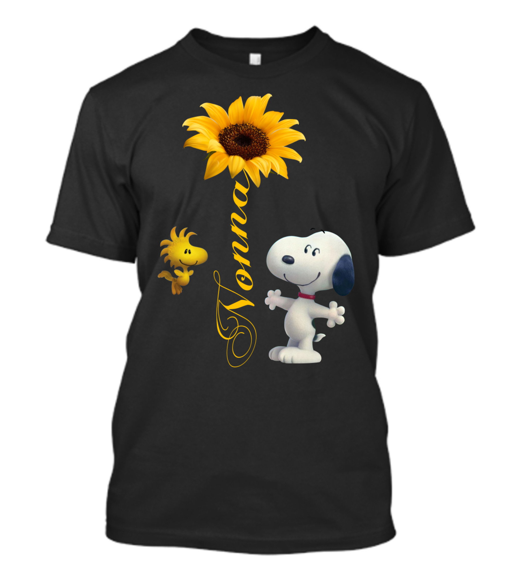 Nonna Sunflower Woodstock And Snoopy T-Shirt