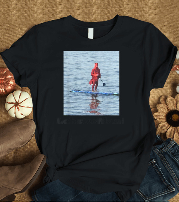 T-Shirt: LobsterMan Paddleboarding in Red Costume T-Shirt LobsterMan Paddleboarding in Red Costume T-Shirt