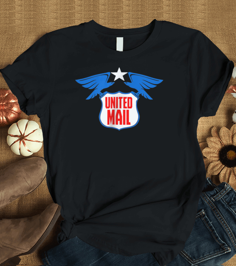United Mail Carrier Adult Mailman Costume Halloween T-Shirt