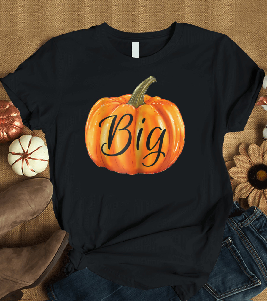 Big Pumpkin Autumn Fall Halloween Sorority Matching T-Shirt