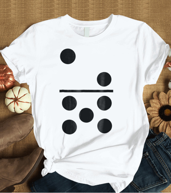 T-Shirt: Big Domino Halloween Group Costume 2 5 Tile Spots T-Shirt Big Domino Halloween Group Costume 2 5 Tile Spots T-Shirt