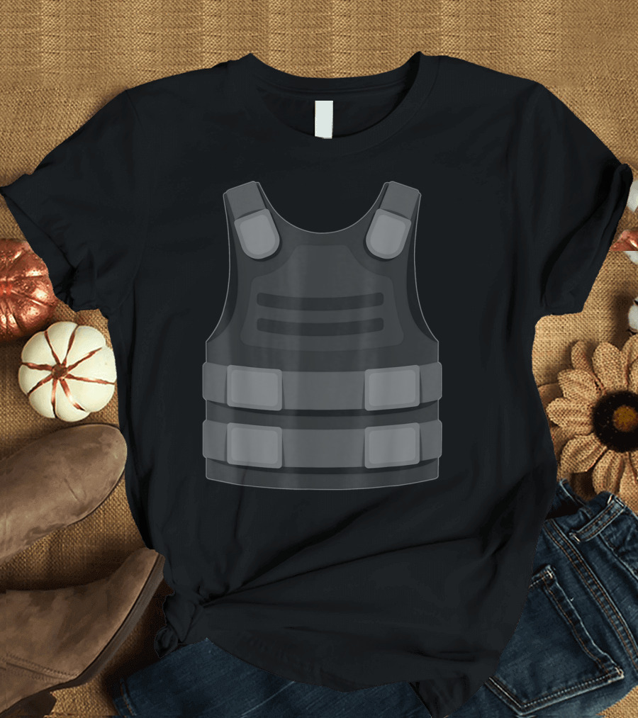 Bulletproof Vest Gamer Halloween Costume Gaming T-Shirt