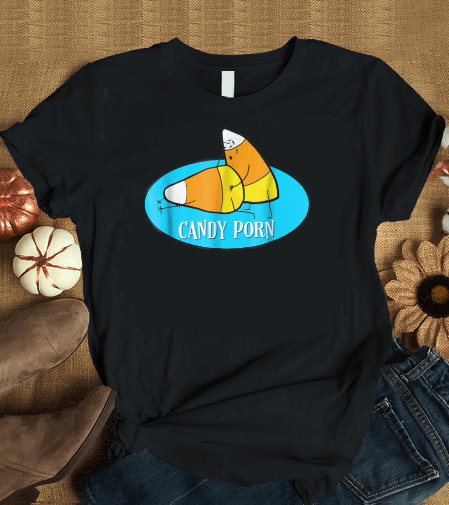 Candy Corn Humor Halloween Joke Men T-Shirt
