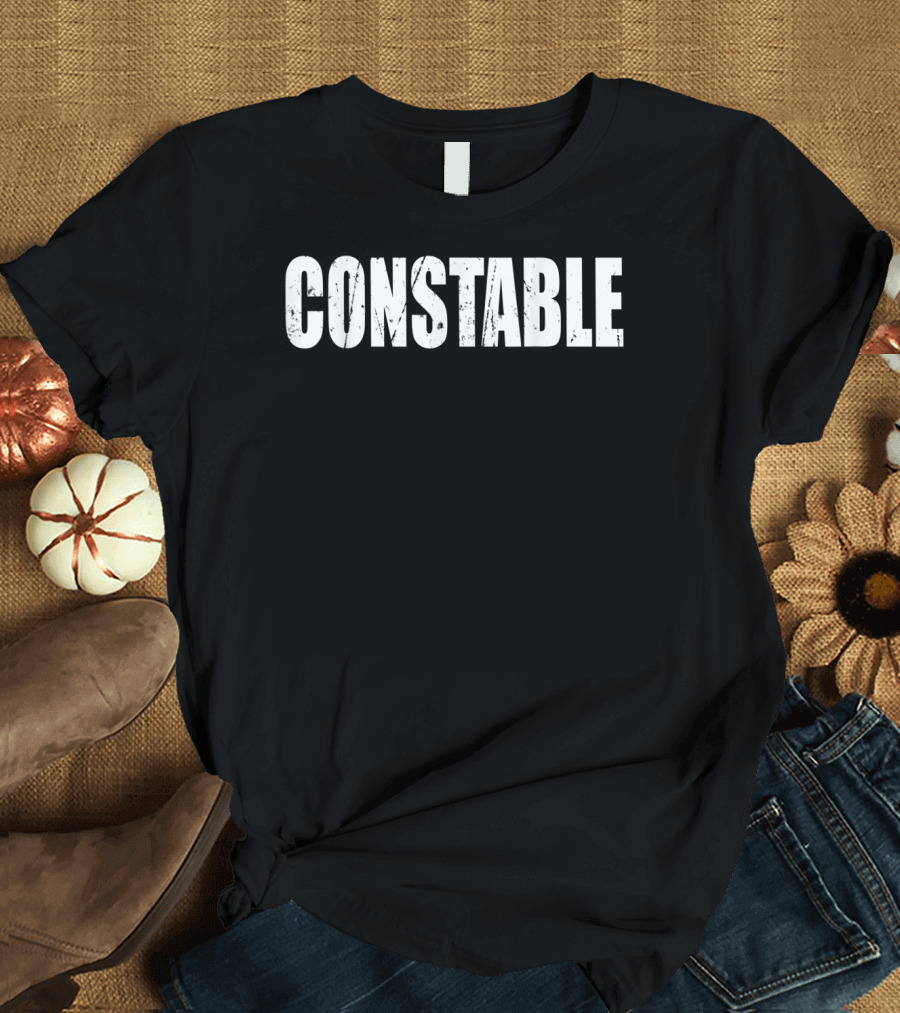 Constable Funny Cute Lazy Easy Simple DIY Constable T-Shirt