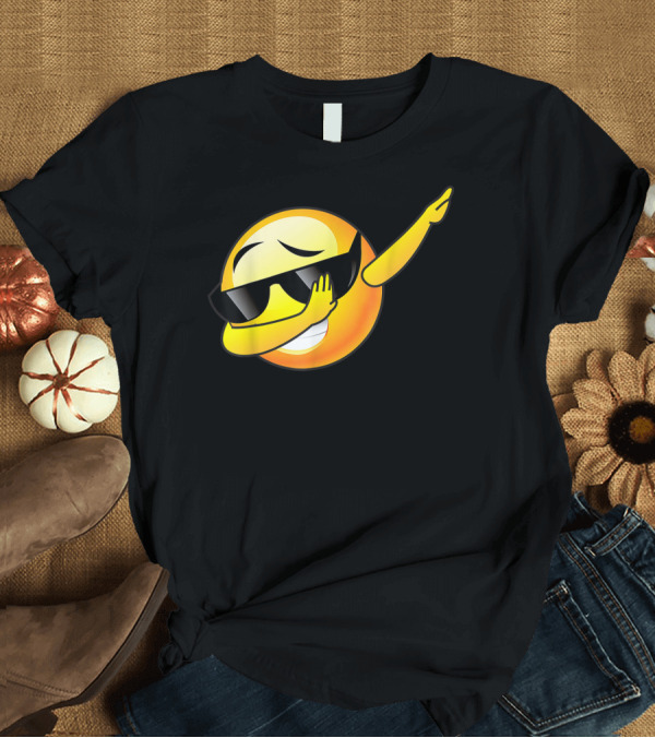 T-Shirt: Emoji Dab with Sunglasses Iconic Pose T-Shirt Emoji Dab with Sunglasses Iconic Pose T-Shirt