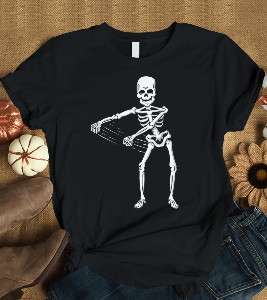 Halloween Dancing Skeleton Flossing Dance T-Shirt