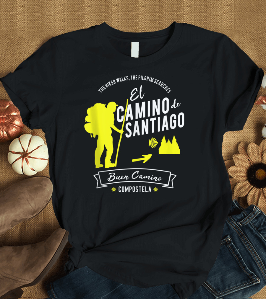 El Camino de Santiago Buen Camino Compostela Pilgrim Journey T-Shirt
