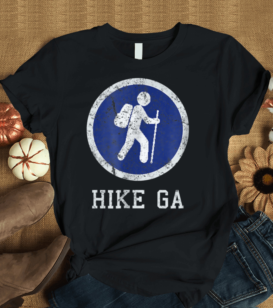 Hike GA Georgia Mountain Trail Hiking Outdoors T-Shirt